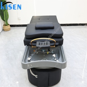 Fauteuil-lit de coiffure Kisen avec thérapie crânienne, idéal pour les salons de coiffure, design confortable et imperméable - Product Image 6