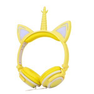Precio de fabricación de oreja de gato genial <span class=keywords><strong>Kitty</strong></span> unicornio chicas encantadoras <span class=keywords><strong>auriculares</strong></span> - Product Image 6