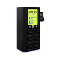 Borne de location de batteries externes partagées à 8 emplacements avec écran tactile POS, paiement par carte/contactless/codes QR, écran 10,1 pouces, sortie 60W, station d'alimentation portable