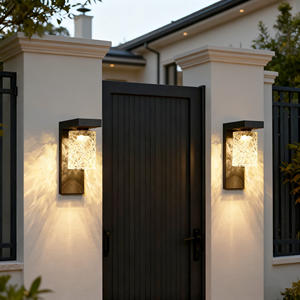 Luces de pared para exteriores, luces de pared para patio, iluminación de patio con energía solar, luces para puertas de entrada, luces de pared para villas, luces de pared para exteriores - Product Image 6
