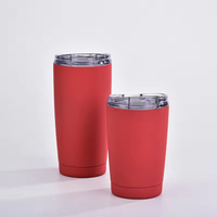 Portátil 600ml ecológico logotipo personalizado impreso doble pared de acero inoxidable viaje taza de café/vaso/taza de vino termo