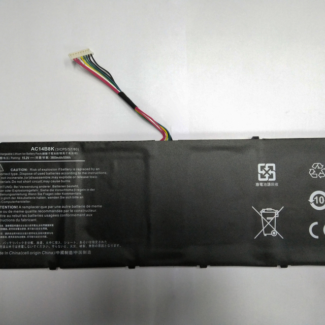 Laptop Battery 15.2V 3600mAh AC14B8K for Acer Aspire 5 A517-51-51XJ