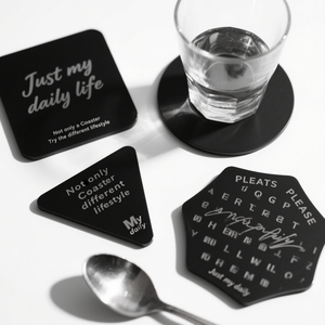 Dessous de verre en acier inoxydable pour boissons Ensemble de sous-verres en métal argenté Superbe dessous de verre cool Tasses Tapis 6 pièces Ensemble Décor pour café - Product Image 2