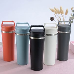 Gobelet à café en acier inoxydable écologique de 12 oz et 16 oz, revêtement poudré, tasse de voyage à technologie sous vide, acier inoxydable 304 - Product Image 1