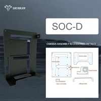 Gabinete Mini Tower Socooler SOC-D, Diseño de Aluminio ITX, Compatible con GPU RTX 4090, con Ventana Lateral, en Existencia para PC Gaming