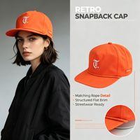 Casquette de mode urbaine personnalisable avec logo, casquette snapback, casquette structurée pour papa, fourniture directe usine pour articles de marque