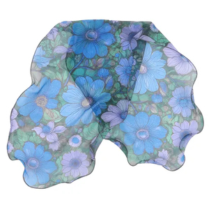 ผ้าพันคอพิมพ์ลายดอกไม้หลากสีสำหรับผู้หญิง ผ้าคลุมไหล่แฟชั่นย้อนยุคน้ำหนักเบา ผ้าพันคอศิลปะสำหรับฤดูใบไม้ผลิและฤดูร้อน เหมาะสำหรับการสวมใส่ในชีวิตประจำวัน - Product Image 3