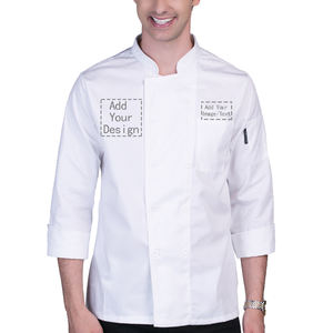 Uniforme de Chef Personalizado de Alta Calidad con Cuello Alto para Personal de Servicio de Hoteles y Restaurantes, Uniforme para Hombre - Product Image 2