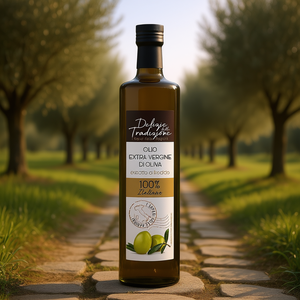 Huile d'olive extra vierge italienne pressée à froid 100% Huile d'olive traditionnelle Délices traditionnels 750ml X 6 pièces Premium - Product Image 3
