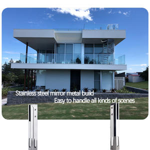 <span class=keywords><strong>Autran</strong></span> SSA2810M5 2205 Acero inoxidable diseño moderno piscina esgrima espejo vidrio pulido núcleo cuadrado taladro ajustable espiga Villa - Product Image 3