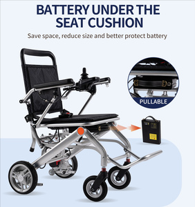 Silla de ruedas plegable eléctrica ultraligera superventas, silla de ruedas eléctrica para adultos con batería de litio, equipo de rehabilitación - Product Image 4
