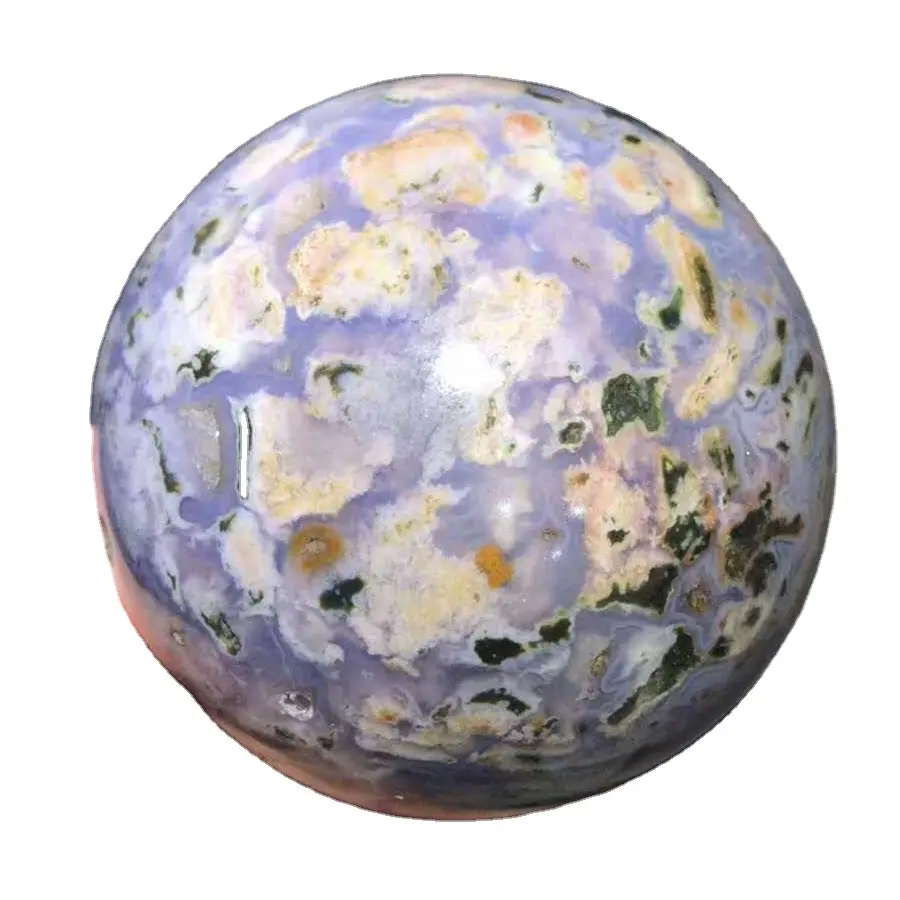 Natural Ocean Jasper Polished Quartz Crystal Stones Ocean Jade Stone Spheres Balls