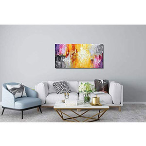 Pintura Acrílica Abstracta Moderna, Pinturas al Óleo Pintadas a Mano, Lienzo Decorativo <span class=keywords><strong>para</strong></span> Pared, Arte <span class=keywords><strong>para</strong></span> Sala de Estar, Dormitorio, <span class=keywords><strong>Comedor</strong></span> - Product Image 6