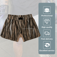 Shorts de boxe souples et extensibles, respirants, avec taille élastique pour le sparring, le kickboxing, la gym, l'entraînement et le fitness