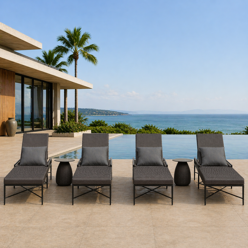 Luxury Resort Outdoor Cabana Sunbed Waterproof