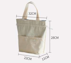 Grands sacs isothermes à cordon en toile avec protection contre l'eau pour le travail, l'école, les voyages et les pique-niques - Product Image 6