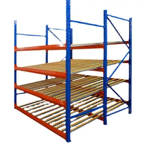 Warehouse Storage Roller Shelf System, Equipment Carton Flow Sliding Rolling Rack