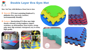 在庫ありインターロッキングマット1m x 1mジム用フロアマット柔道・格闘技用クッションフロアマット - Product Image 6