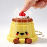 Joli jouet anti-stress imprimé en 3D en forme de gâteau, pendentif de décompression à pression, porte-clés, cadeau, boîte mystère