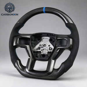 Volante Deportivo de Carreras de Fibra de Carbono Real Personalizado para Ford F150 Raptor Ranger Everest 2015 2016 2017 2018 2020 2021 2023 - Product Image 3