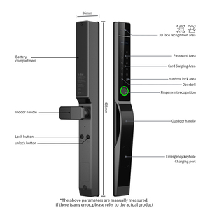 Cerradura Inteligente para Puerta con Video WiFi LianTian LZ1, Pantalla HD de 4.3 Pulgadas, Reconocimiento Facial 3D, Huella Dactilar, Control por Aplicación en la Nube, Aleación de Aluminio para el Hogar - Product Image 2