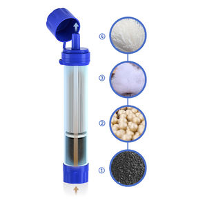 หลอดกรองน้ำแบบพกพาเครื่องกรองน้ำส่วนบุคคลชุดฉุกเฉินสำหรับกิจกรรมกลางแจ้งและการเดินป่า - Product Image 3