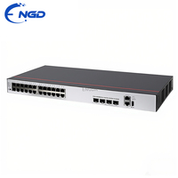 Nuevo Switch Original S5735-L24P4XE-A-V2, 1U, Montaje en Rack, Sin Ventilador, Capa 3, 24xPoE+ Gigabit + 4x10GE SFP+