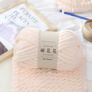 Fil <span class=keywords><strong>chenille</strong></span> épais en polyester de 1 cm de large, 250g, en gros, pour tricot à la main, approvisionnement direct usine, en stock - Product Image 6