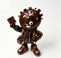 Figurine personnalisée en chocolat, personnage de dessin animé en PVC et ABS, statue de personnage de dessin animé, usine chinoise OEM, figurine personnalisée pour la promotion de la marque