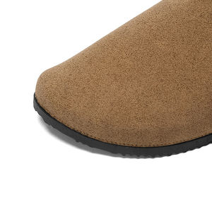 Мужские сандалии-мюли из искусственной замши с вышивкой и стразами, резиновые сандалии-скелетоны для мужчин - Product Image 3