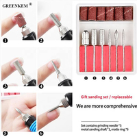 1 ensemble de perceuse à ongles électrique, Machine de manucure, ensemble de perceuse de pédicure, Kit de lime à ongles Portable, Machine de perceuse à ongles professionnelle