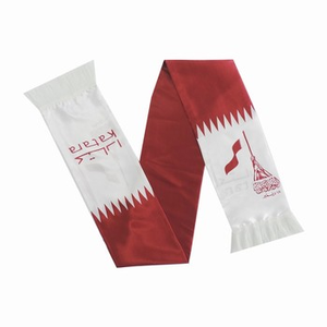 Flagnshow وشاح مخصص لمشجعي كرة القدم من جميع البلدان وشاح محبوك من الساتان لمشجعي كرة القدم الرياضيين - Product Image 6