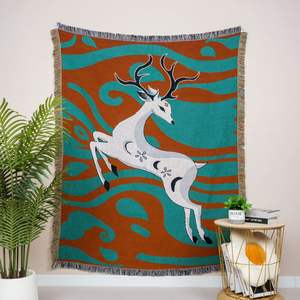 Couverture de canapé et de lit en coton et polyester doux, style dessin animé, avec logo personnalisé, motif aztèque, à prix abordable, idéale pour les canapés et l'hôtellerie – Vente chaude - Product Image 4