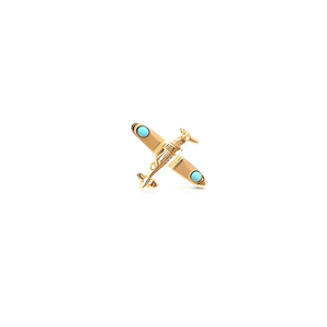 Fashion <b>Rings</b> Gold Plated Stainless Steel Airplane Design <b>Adjustable</b> Size For Women Men - Product Image 2
