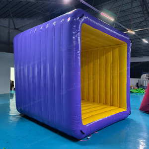 Jeu <span class=keywords><strong>d</strong></span>'<span class=keywords><strong>activité</strong></span> de parc <span class=keywords><strong>d</strong></span>'attractions multijoueur de rouleau <span class=keywords><strong>d</strong></span>'<span class=keywords><strong>eau</strong></span> <span class=keywords><strong>d</strong></span>'herbe de pelouse cubique gonflable extérieure commerciale pour des événements - Product Image 2