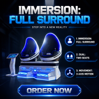 Chaise de cinéma VR 9D, machine de jeu de réalité virtuelle immersive pour parc d'attractions VR