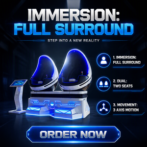 Chaise de cinéma VR 9D, machine de jeu de réalité virtuelle immersive pour parc d'attractions VR - Product Image 2