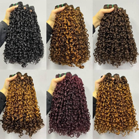Haute Qualité Cheveux Bundle Double Dessiné Pixie Curl Bundle 100% Cheveux Humains Cheveux Brésiliens couleur naturelle Machine Double Trame