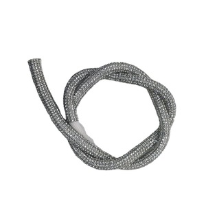 Fornitura di fabbrica: Rete in corda di strass 3D da 3 mm a 6 file, tessuta a mano, ecologica, non termoadesiva, personalizzabile, per accessori di abbigliamento e vestiti - Product Image 4