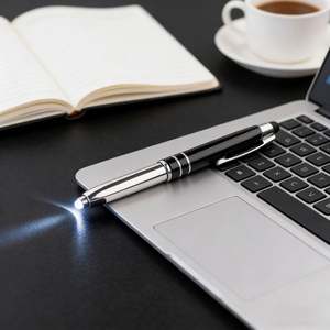 Stylo publicitaire promotionnel pour activités de bureau et cadeaux d'affaires avec lampe de poche, logo personnalisé imprimé, stylo gadget - Product Image 5