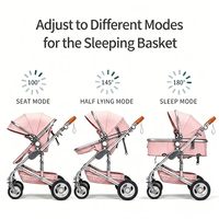 Carrinho de Bebê OEM B.Childhood para Viagem, Manobrabilidade Suave, Grande Capacidade de Armazenamento, Estrutura com Amortecimento para Viagens