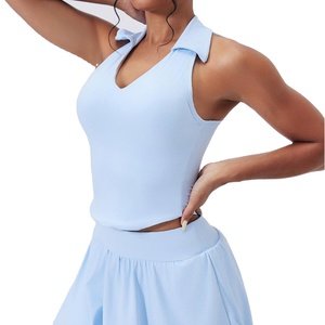 Ensemble de jupes de sport pour femmes, personnalisées, légères, respirantes, à séchage rapide, pour le golf, le yoga et le tennis, avec logo frontal pour les sports rapides - Product Image 3
