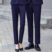 Celana Panjang Kasual Slim Profesional Kelas Atas dengan Hiasan Kancing