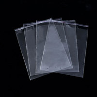 Approvisionnement d'usine Emballage cadeau transparent écologique En-tête auto-adhésif Sac en plastique transparent Impression à suspendre Impression d'emballage