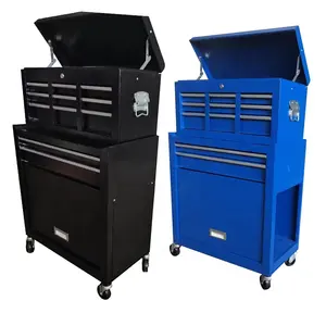 Cold rolled steel shop UP DOWN tool cart auto repair tool cabinet drawer multifunctional hardware toolbox repair mobile cart