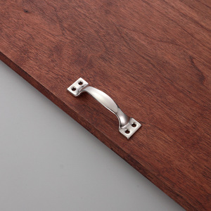 Stainless Steel Pull Handle for Wooden Cabinets Dressers Bedrooms Hotels-96mm Arch Design Aluminum Alloy for Kitchen Wardrobes - Product Image 1