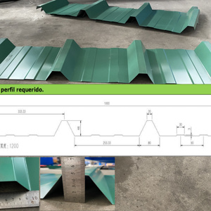 TR4 사다리꼴 컬러 강판 지붕 시트 제작 기계 타일 성형 기계 (고급 재료 사용) - Product Image 5
