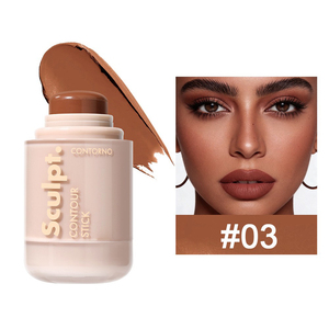 Barra de Contorno en Crema de 8 Tonos, Barra de <span class=keywords><strong>Bronceador</strong></span> para Sombrear el Rostro, Barra de Contorno Cremosa de Larga Duración, Mezclable e Impermeable - Product Image 1