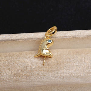 Accessoires DIY du fabricant, boucle universelle en argent S925 pour semi-finis, boucle de petit dinosaure 8-13, 5646 perles en vrac, pendentif - Product Image 4