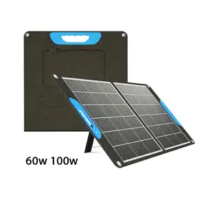 Tragbares Solar panel für den Außenbereich Solarstrom system Oem Angemessener Preis Faltbares Solar panel OEM-Farbe Made in China 120w 100w 400w